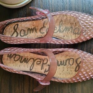 Sam Edelman Pink Woven Flats
